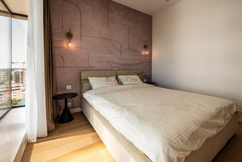Barbu Vacarescu, nou, apartament 2 camere ONE, mobilat, utilat + loc parcare, comision 0%,
