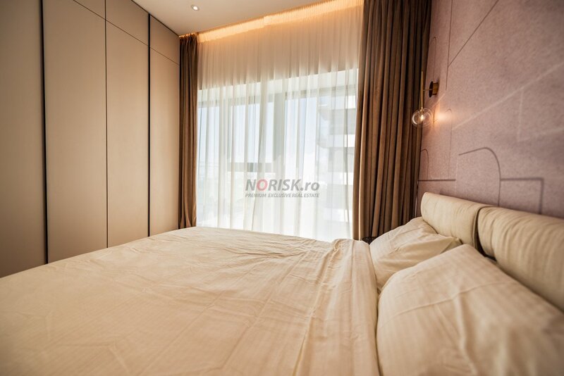 Barbu Vacarescu, nou, apartament 2 camere ONE, mobilat, utilat + loc parcare, comision 0%,