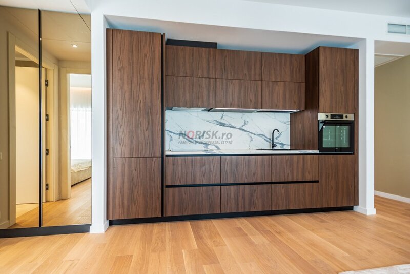 Barbu Vacarescu, nou, apartament 2 camere ONE, mobilat, utilat + loc parcare, comision 0%,