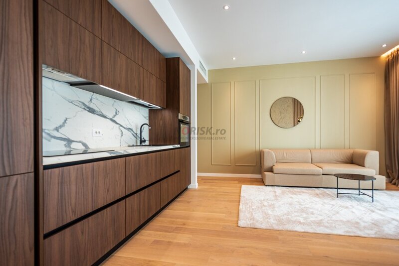 Barbu Vacarescu, nou, apartament 2 camere ONE, mobilat, utilat + loc parcare, comision 0%,