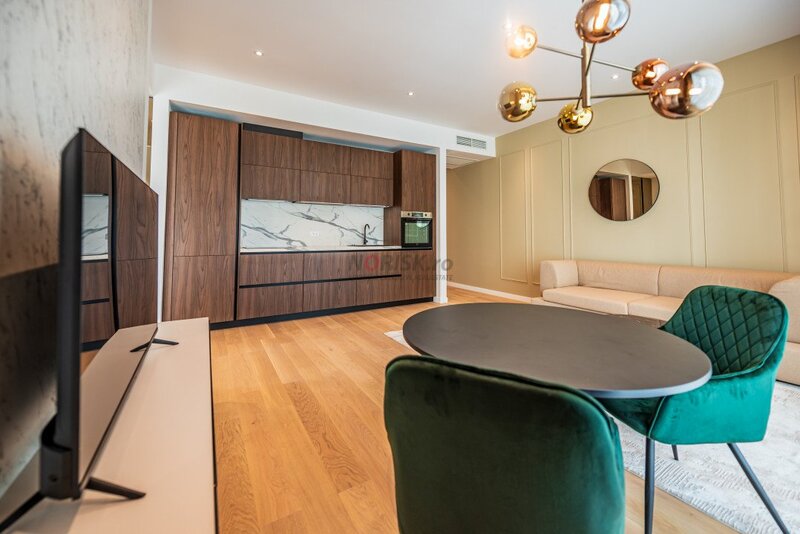 Barbu Vacarescu, nou, apartament 2 camere ONE, mobilat, utilat + loc parcare, comision 0%,